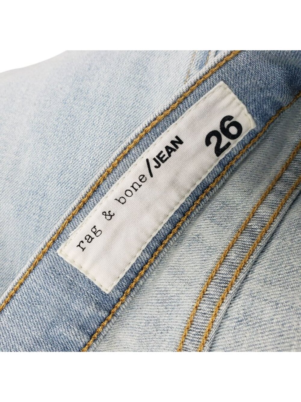 Rag & Bone Dre Capri Jeans 26 Norton Light Wash Blue Raw Cut Step Hem - Picture 11 of 14
